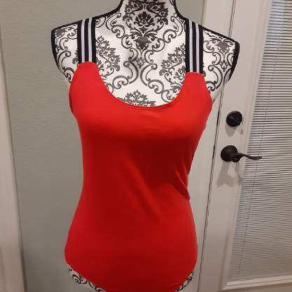 Stretch cross back bodysuits red/gray NWOT - Picture 2 of 10